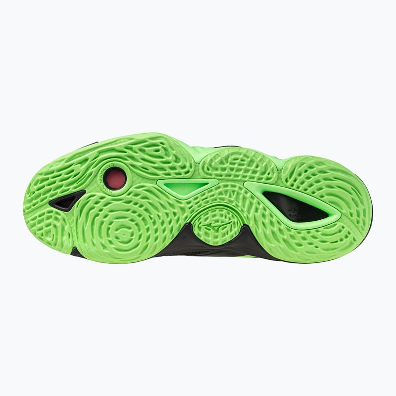 Кросівки волейбольні Mizuno Wave Momentum Elite black/glowing apple/mandarin orange 9