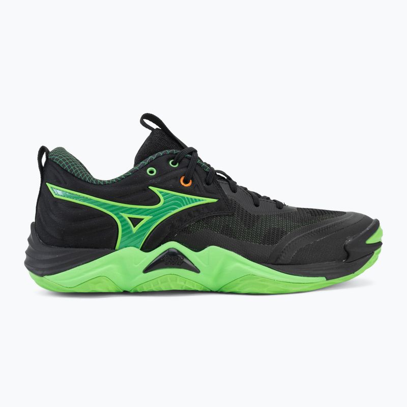 Кросівки волейбольні Mizuno Wave Momentum Elite black/glowing apple/mandarin orange 2