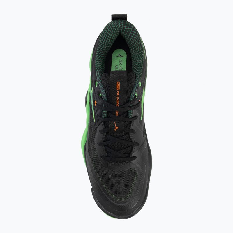 Кросівки волейбольні Mizuno Wave Momentum Elite black/glowing apple/mandarin orange 5