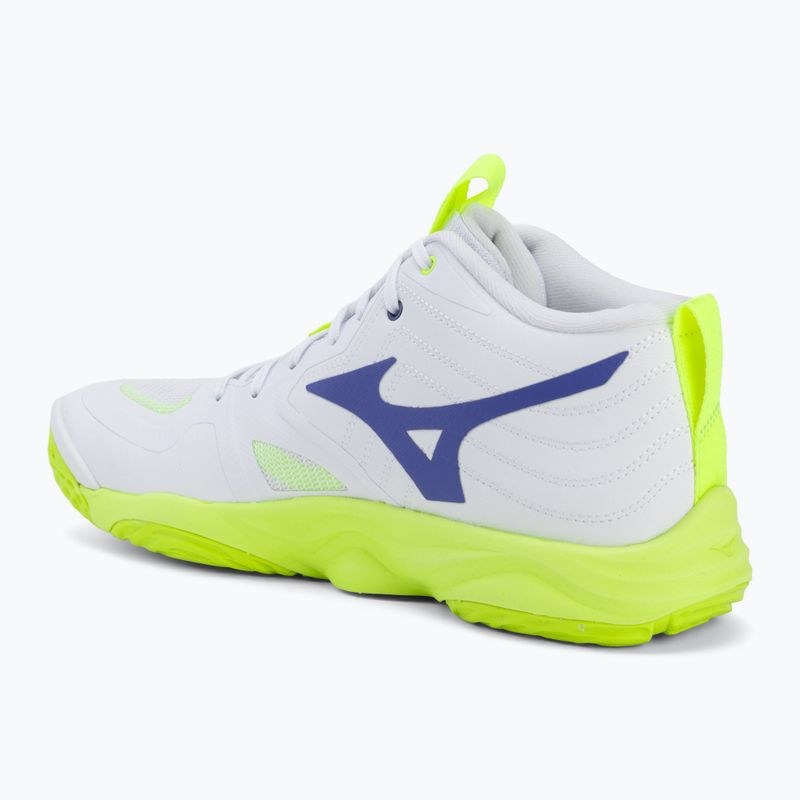 Кросівки волейбольні Mizuno Wave Momentum Elite Mid white/lightning yellow/dazzling blue 3