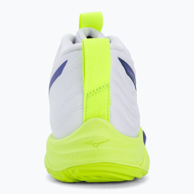 Кросівки волейбольні Mizuno Wave Momentum Elite Mid white/lightning yellow/dazzling blue 6
