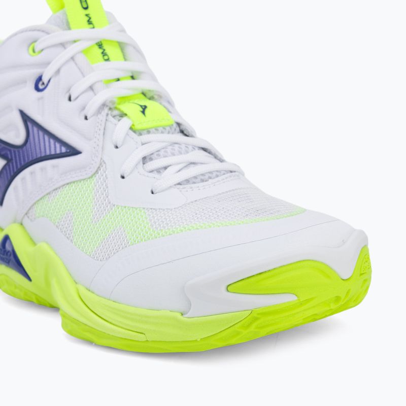 Кросівки волейбольні Mizuno Wave Momentum Elite Mid white/lightning yellow/dazzling blue 7