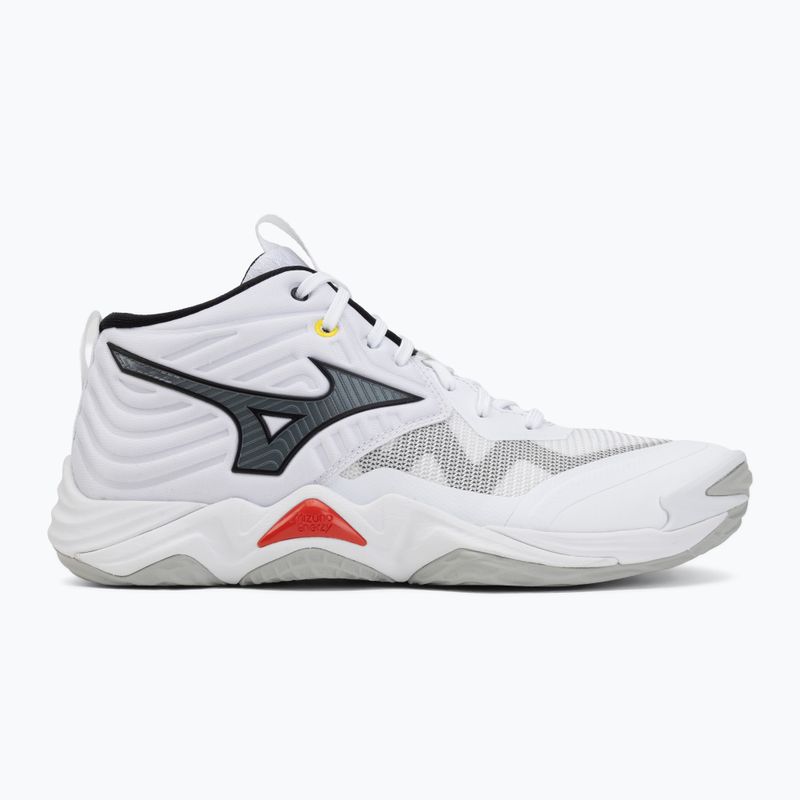 Кросівки волейбольні Mizuno Wave Momentum Elite Mid white/black/fiery red 2