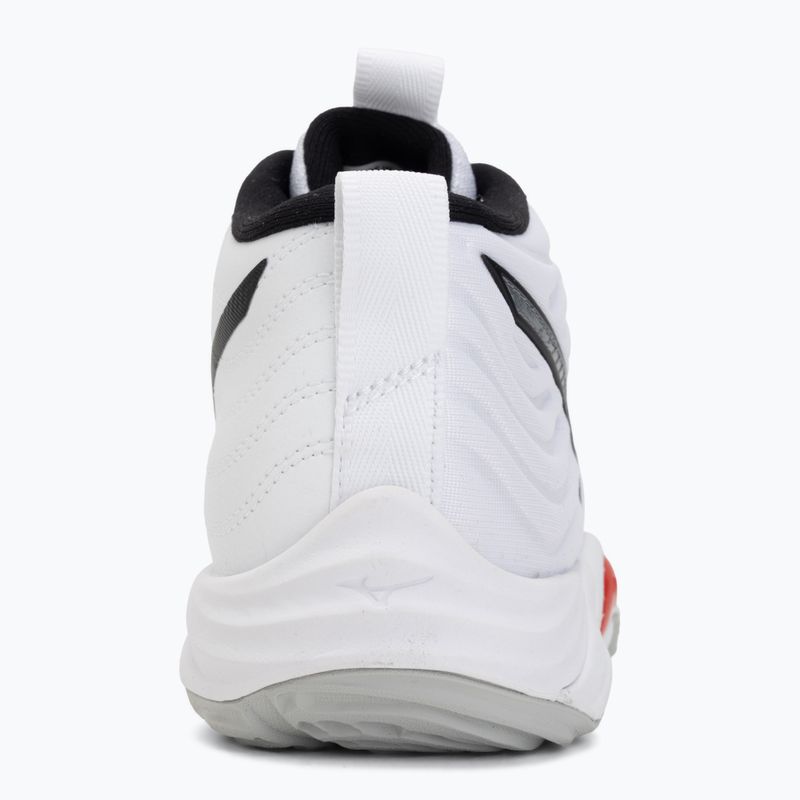 Кросівки волейбольні Mizuno Wave Momentum Elite Mid white/black/fiery red 6