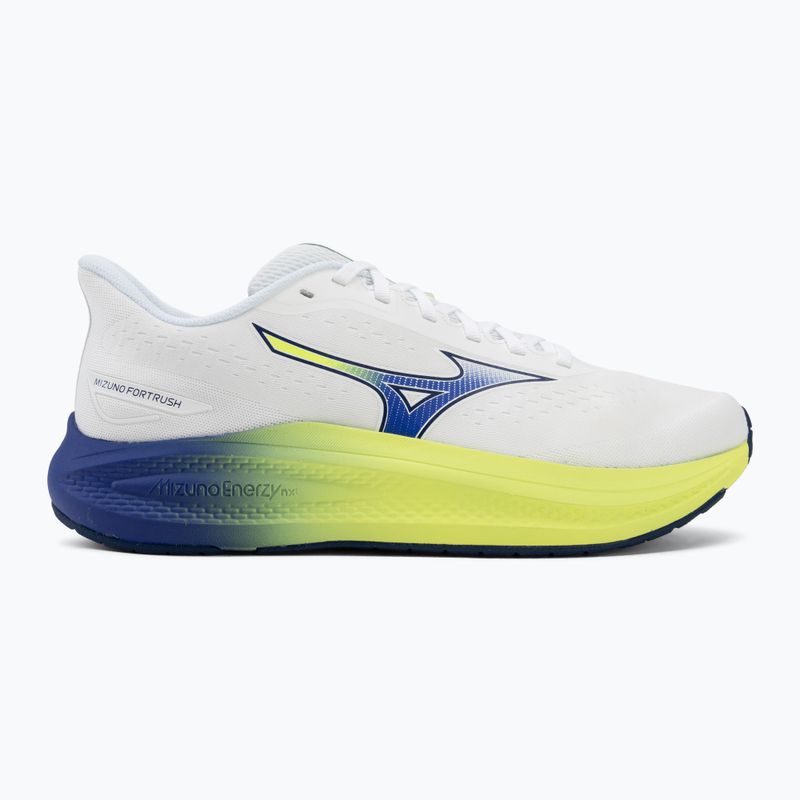 Кросівки для бігу чоловічі Mizuno Fortrush white/estate blue/lightning yellow 2