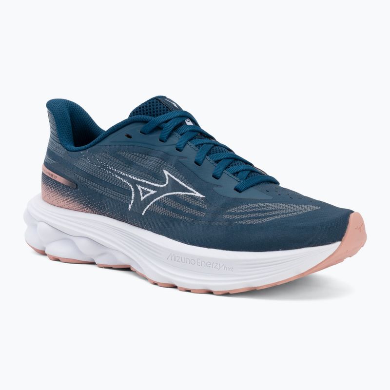 Кросівки для бігу жіночі Mizuno Wave Skyrise 7 sailor blue/white/rose elegance