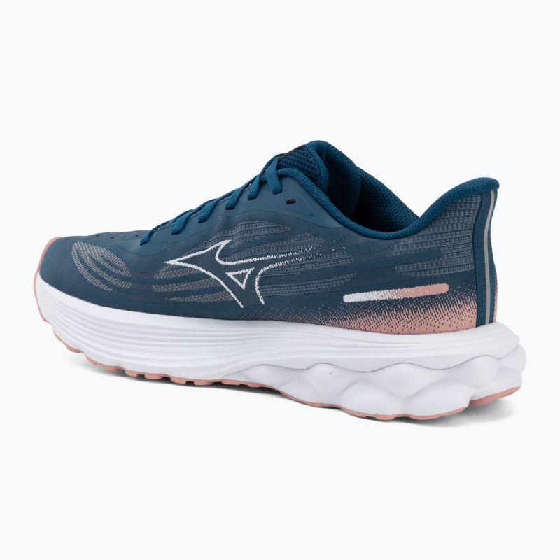 Кросівки для бігу жіночі Mizuno Wave Skyrise 7 sailor blue/white/rose elegance 3