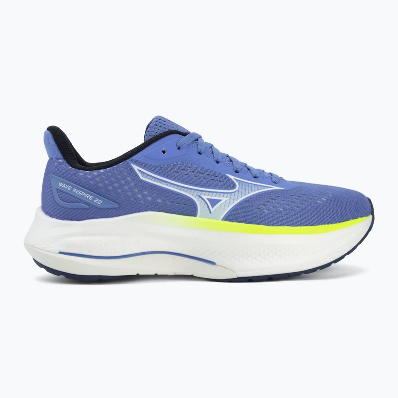 Кросівки для бігу жіночі Mizuno Wave Inspire 22 ultramarine/white/lightning yellow 2