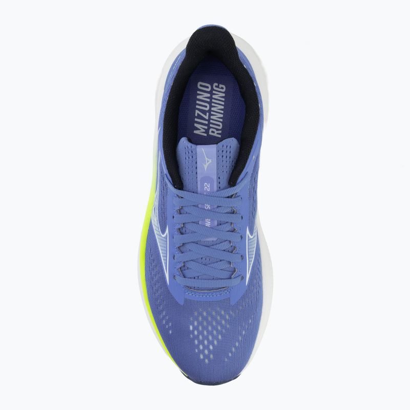 Кросівки для бігу жіночі Mizuno Wave Inspire 22 ultramarine/white/lightning yellow 5