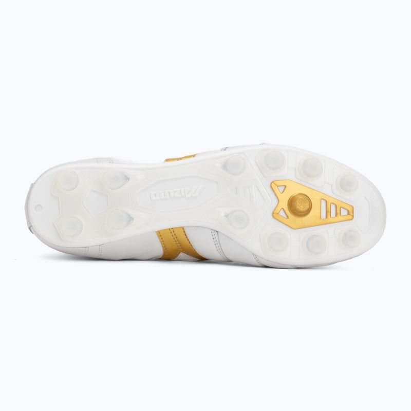 Кросівки футбольні Mizuno Morelia II Japan FG white/football gold/galaxy silver 4