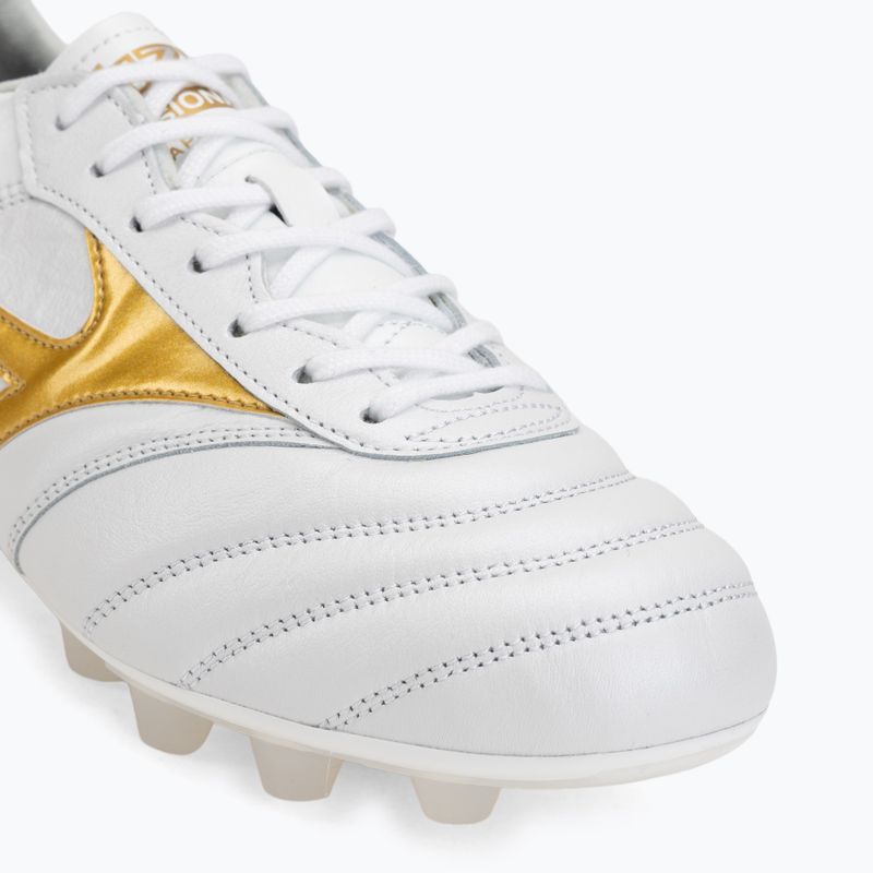 Кросівки футбольні Mizuno Morelia II Japan FG white/football gold/galaxy silver 7