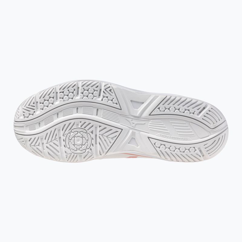 Кросівки волейбольні жіночі Mizuno Cyclone Speed 5 white/rose elegance/lava falls 2