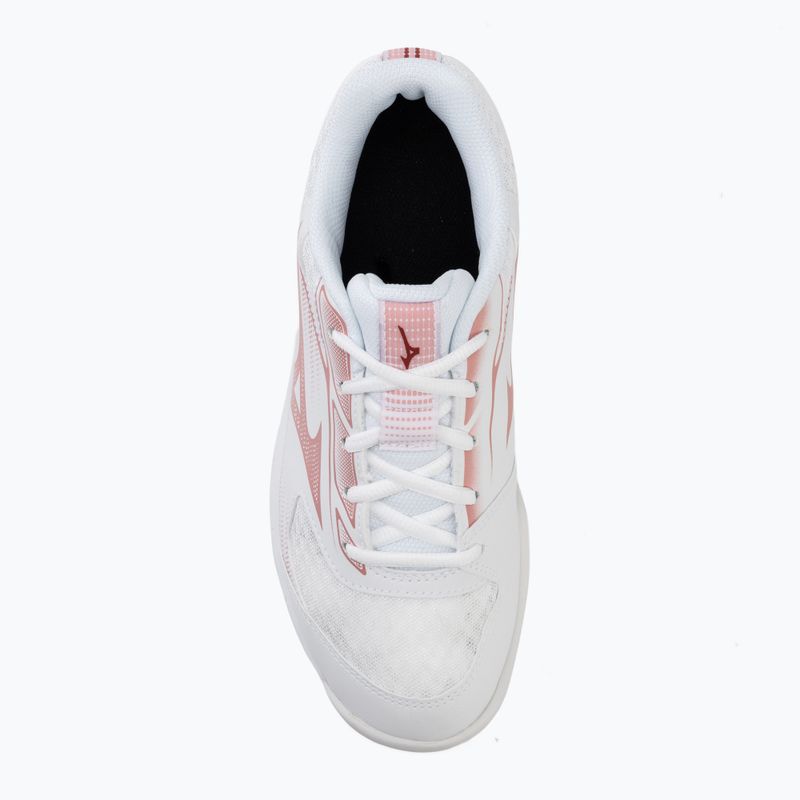 Кросівки волейбольні жіночі Mizuno Cyclone Speed 5 white/rose elegance/lava falls 5