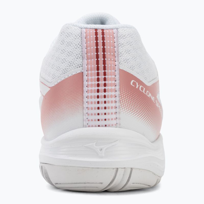 Кросівки волейбольні жіночі Mizuno Cyclone Speed 5 white/rose elegance/lava falls 6