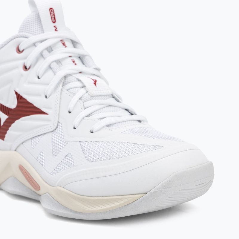 Кросівки волейбольні жіночі Mizuno Wave Momentum Pro Mid white/rose elegance/lava falls 7