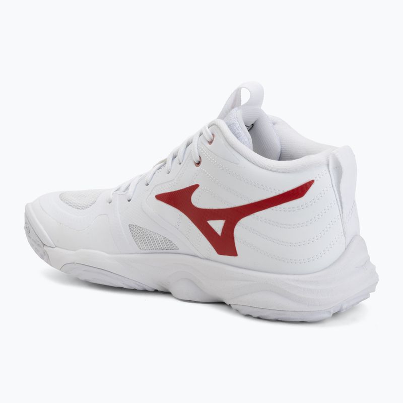 Кросівки волейбольні жіночі Mizuno Wave Momentum Elite Mid white/rose elegance/lava falls 3
