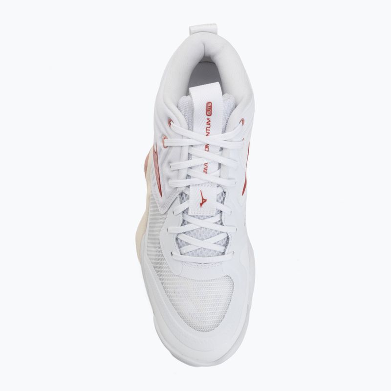 Кросівки волейбольні жіночі Mizuno Wave Momentum Elite Mid white/rose elegance/lava falls 5
