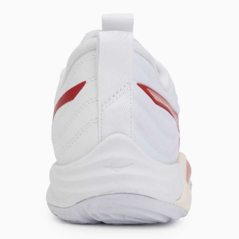 Кросівки волейбольні жіночі Mizuno Wave Momentum Elite white/rose elegance/lava falls 6