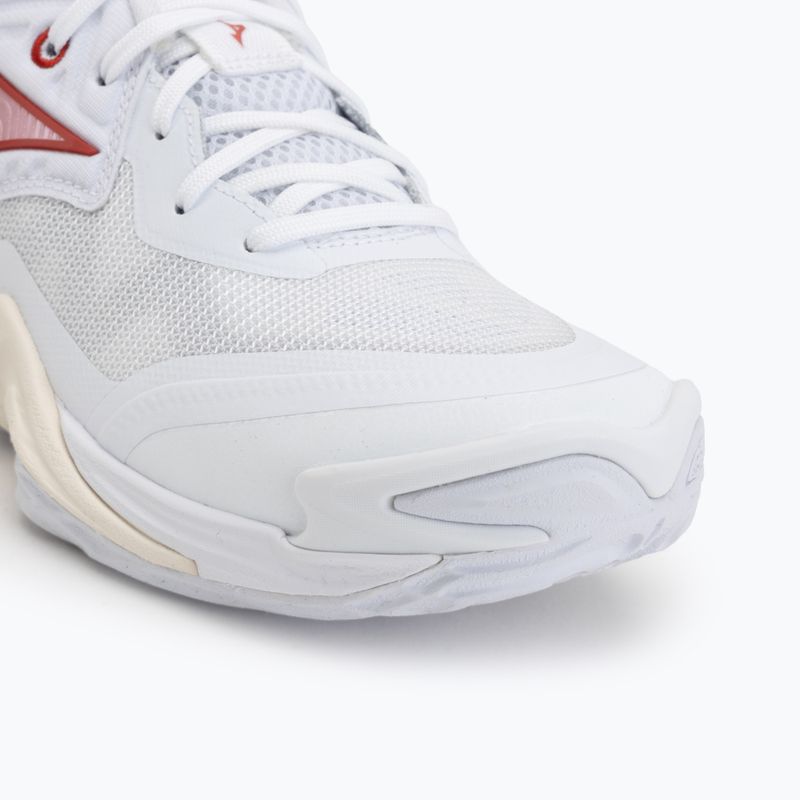 Кросівки волейбольні жіночі Mizuno Wave Momentum Elite white/rose elegance/lava falls 7