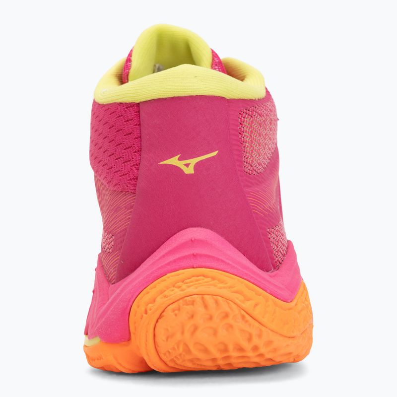 Кросівки волейбольні Mizuno Wave Lightning Elite Mid pink tetra/fortune yellow/light 6