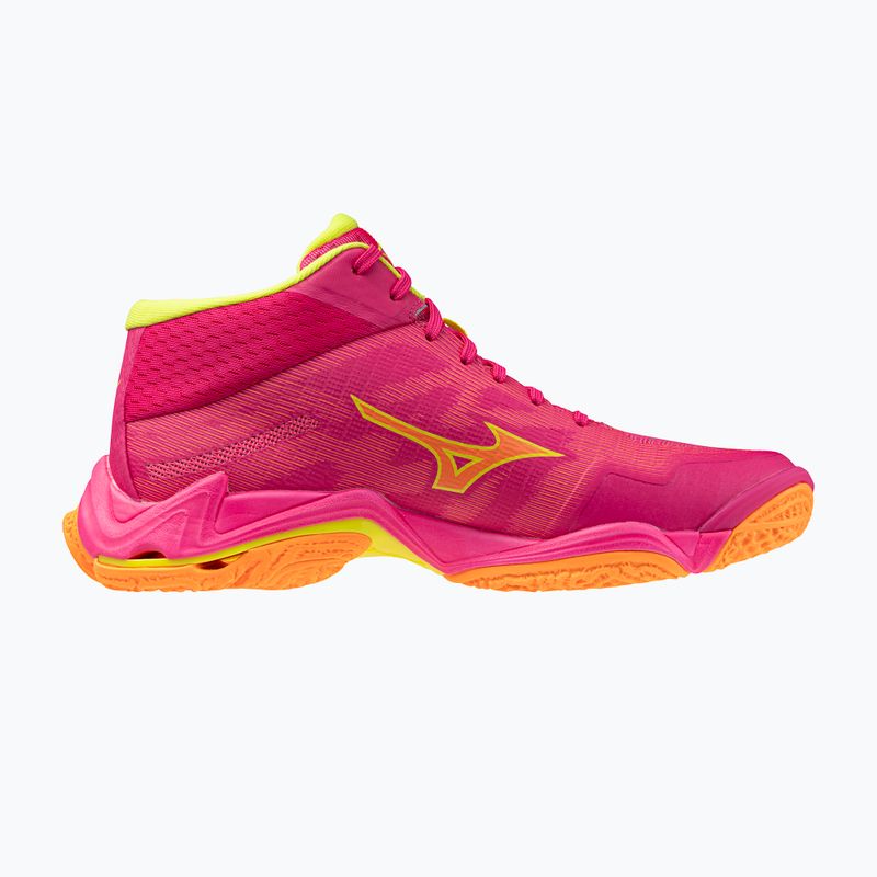 Кросівки волейбольні Mizuno Wave Lightning Elite Mid pink tetra/fortune yellow/light 2