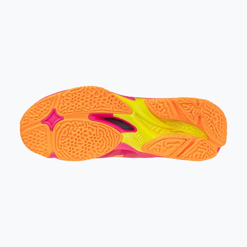 Кросівки волейбольні Mizuno Wave Lightning Elite Mid pink tetra/fortune yellow/light 4