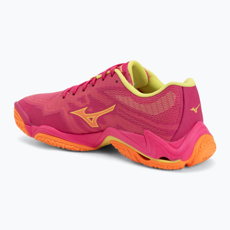 Кросівки волейбольні Mizuno Wave Lightning Elite pink tetra/fortune yellow/ligh 3