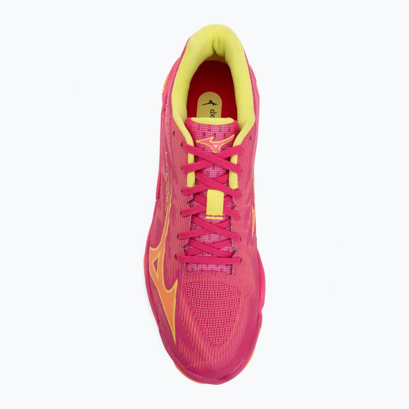 Кросівки волейбольні Mizuno Wave Lightning Elite pink tetra/fortune yellow/ligh 5