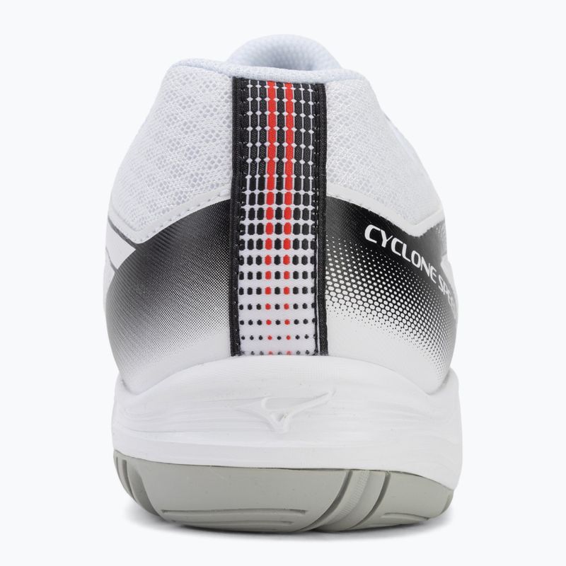 Кросівки волейбольні Mizuno Cyclone Speed 5 white/black/fiery red 6