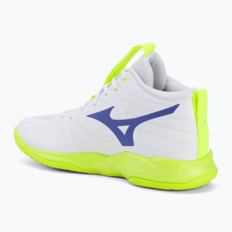 Кросівки волейбольні Mizuno Wave Momentum Pro Mid white/lightning yellow/dazzling blue 3