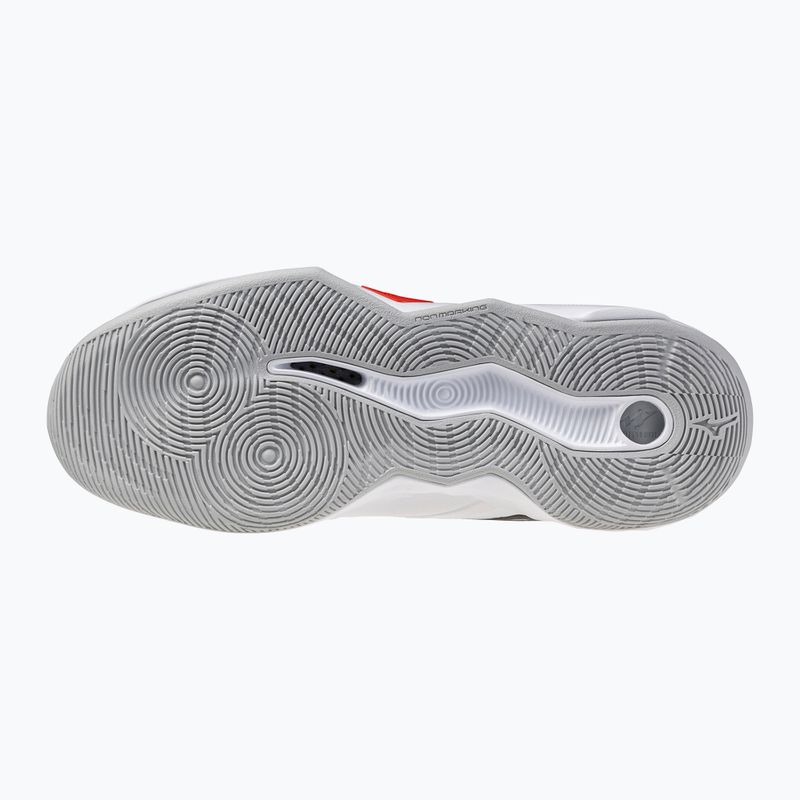 Кросівки волейбольні Mizuno Wave Momentum Pro Mid white/black/fiery red 9