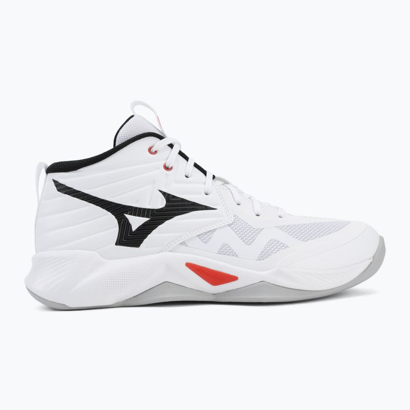 Кросівки волейбольні Mizuno Wave Momentum Pro Mid white/black/fiery red 2