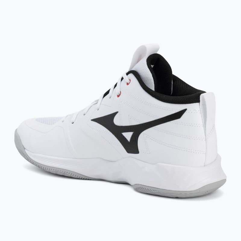 Кросівки волейбольні Mizuno Wave Momentum Pro Mid white/black/fiery red 3