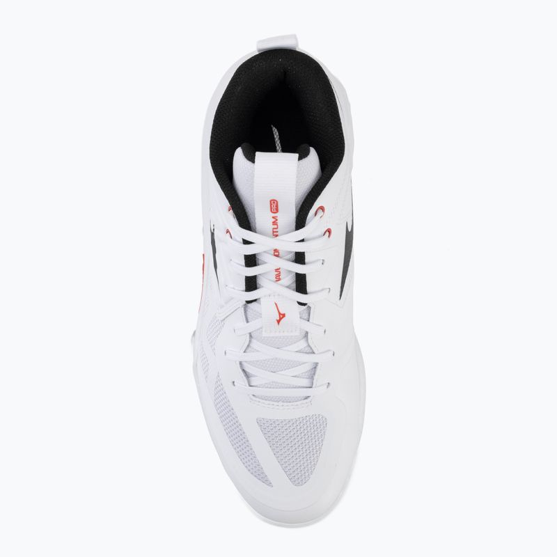 Кросівки волейбольні Mizuno Wave Momentum Pro Mid white/black/fiery red 5