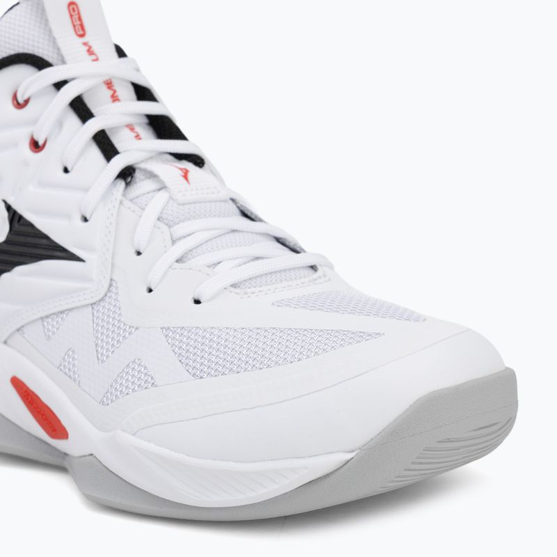 Кросівки волейбольні Mizuno Wave Momentum Pro Mid white/black/fiery red 7