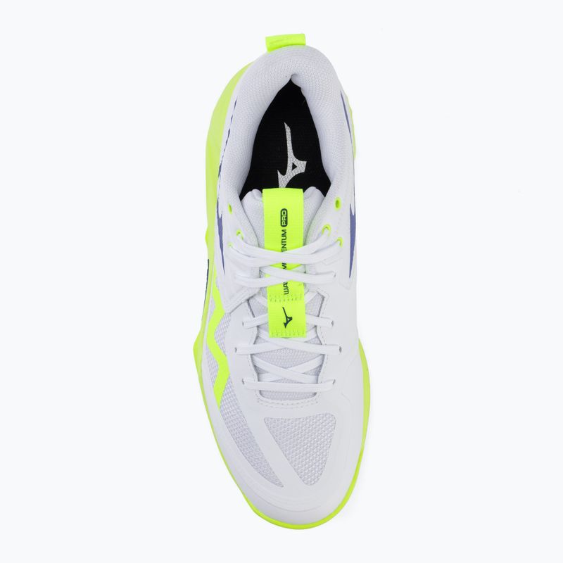 Кросівки волейбольні Mizuno Wave Momentum Pro white/lightning yellow/dazzling blue 5