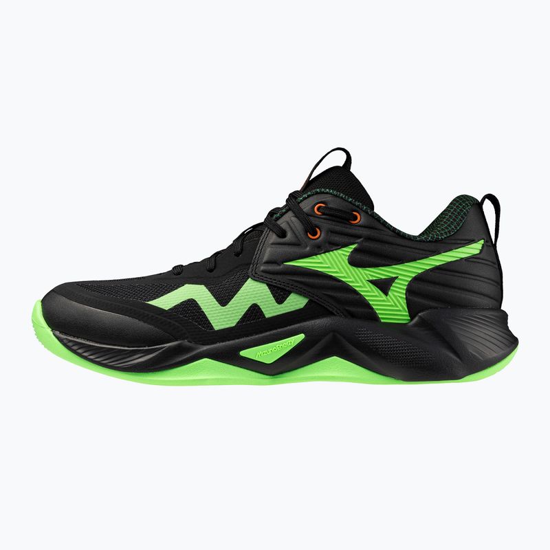 Кросівки волейбольні Mizuno Wave Momentum Pro black/glowing apple/mandarin orange 8