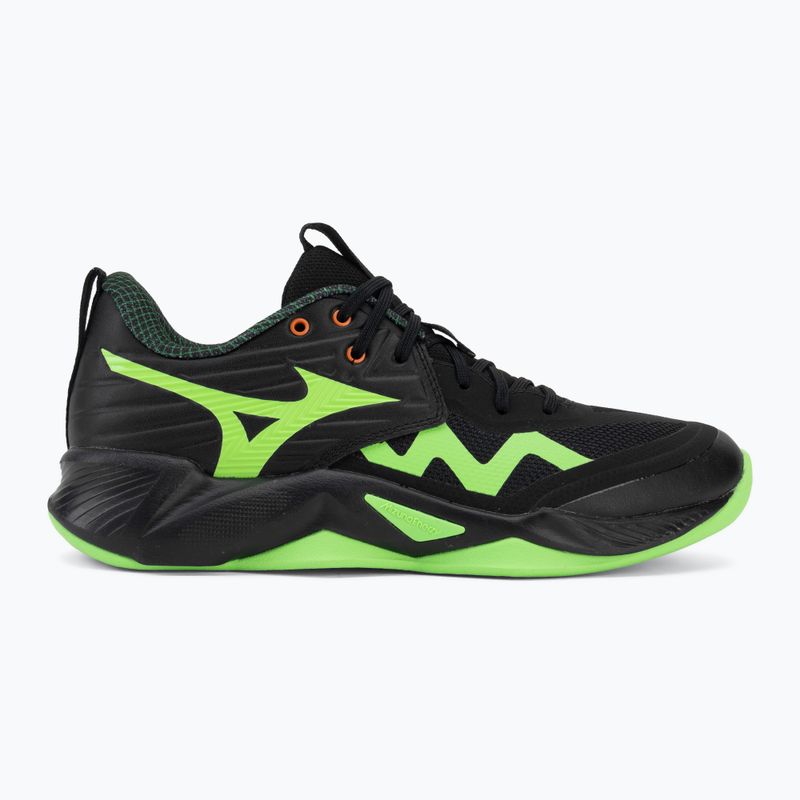 Кросівки волейбольні Mizuno Wave Momentum Pro black/glowing apple/mandarin orange 2
