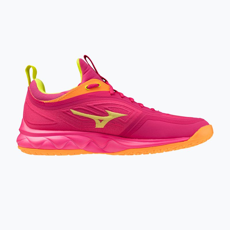 Кросівки волейбольні Mizuno Wave Luminous 3 mugen pink tetra/fortune yellow/ligh 2