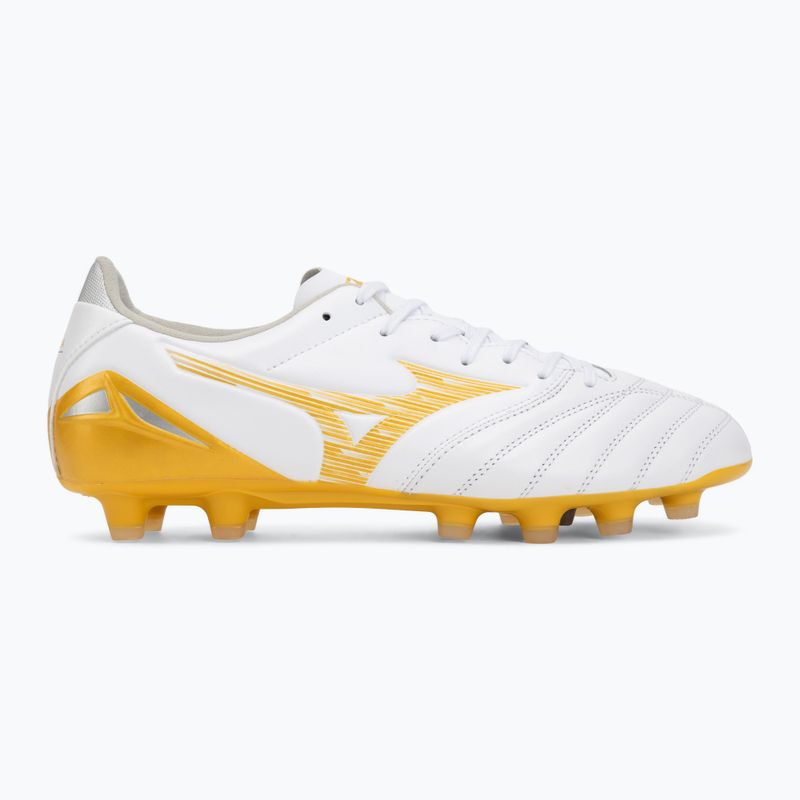 Кросівки футбольні Mizuno Morelia Neo IV Pro FG white/mp gold/cool gray 3c 2