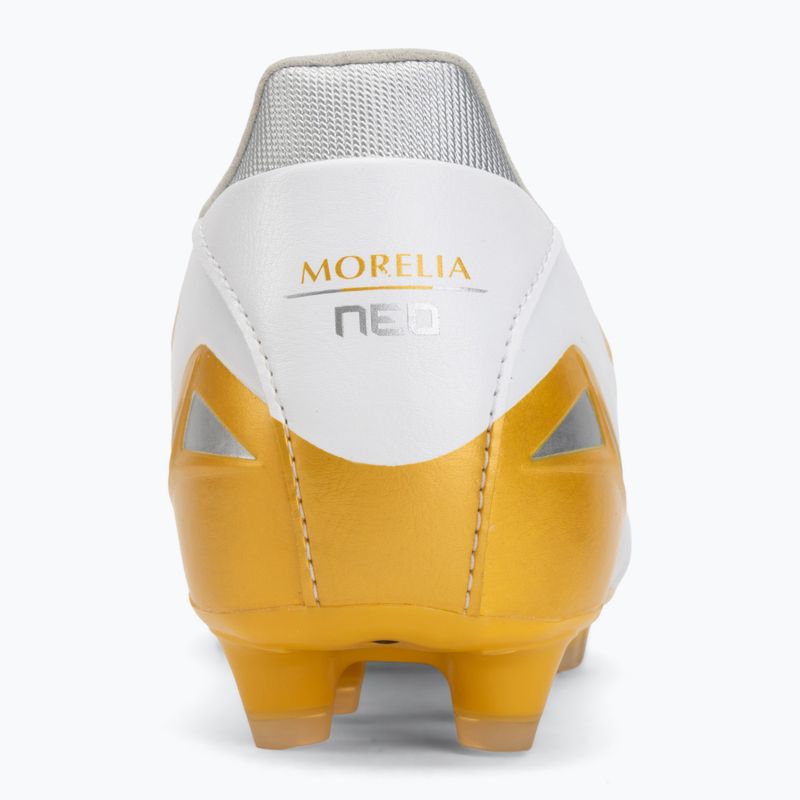Кросівки футбольні Mizuno Morelia Neo IV Pro FG white/mp gold/cool gray 3c 6