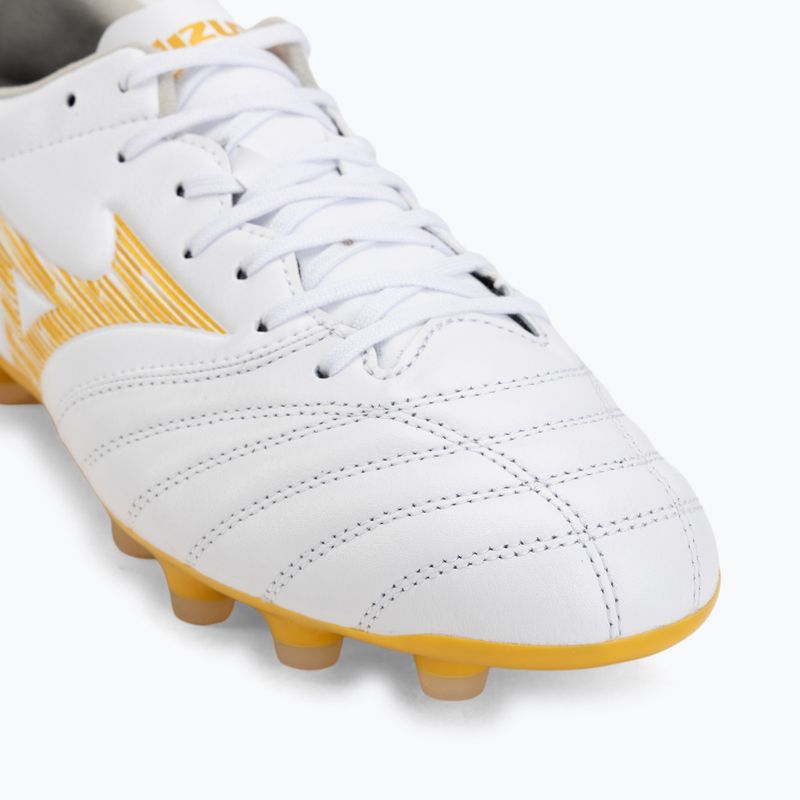 Кросівки футбольні Mizuno Morelia Neo IV Pro FG white/mp gold/cool gray 3c 7