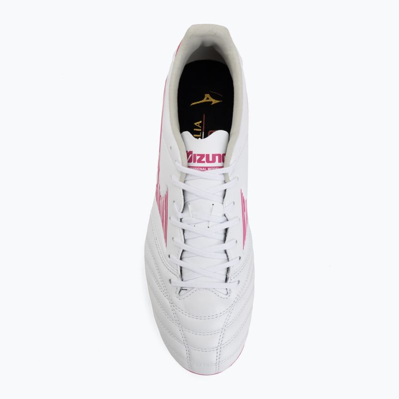 Кросівки футбольні Mizuno Morelia Neo IV Pro FG white/fuchsia purple/fuchsia purple 5