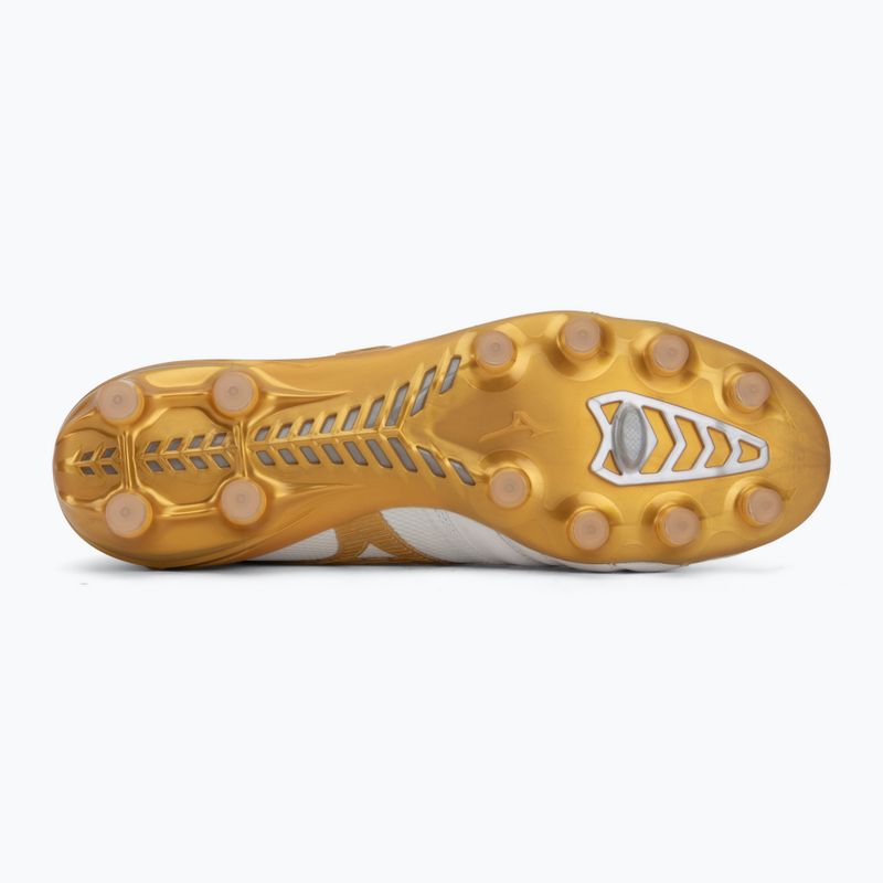 Кросівки футбольні Mizuno Morelia Neo IV Beta Japan FG white/mp gold/cool gray 3c 4