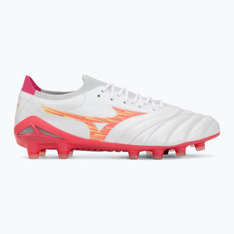 Кросівки футбольні Mizuno Morelia Neo IV Beta Japan FG white/pink tetra/fuchsia purple 2