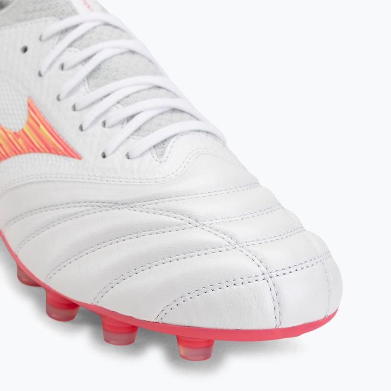 Кросівки футбольні Mizuno Morelia Neo IV Beta Japan FG white/pink tetra/fuchsia purple 7
