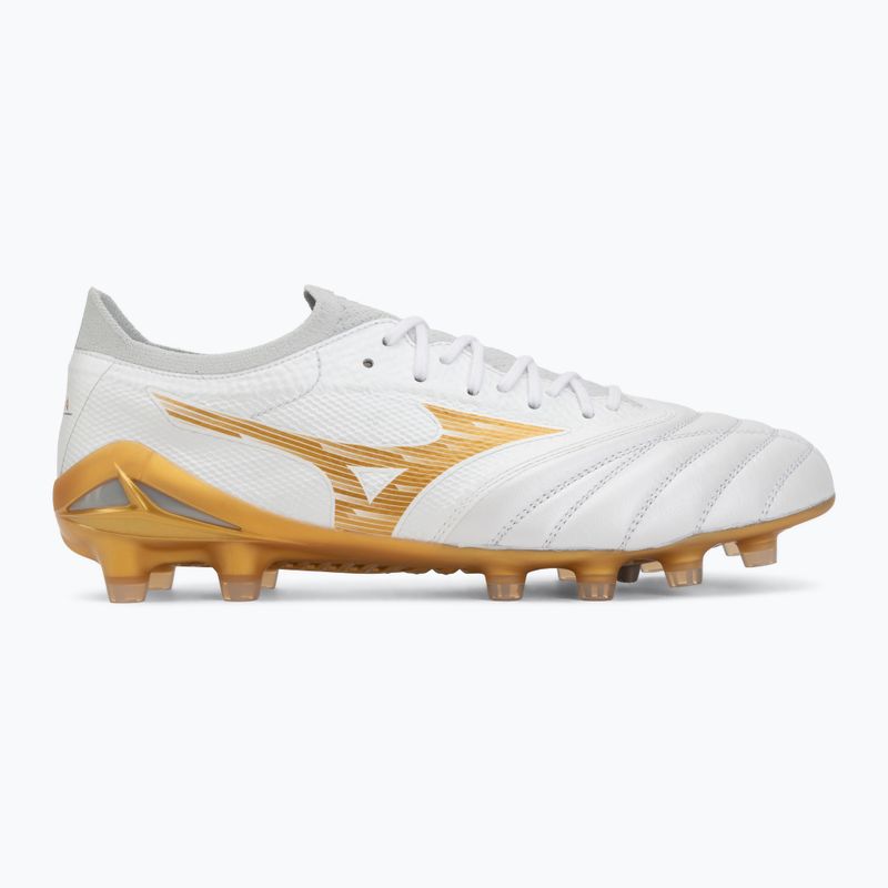 Кросівки футбольні Mizuno Morelia Neo IV Beta Elite FG white/mp gold/cool gray 3c 2