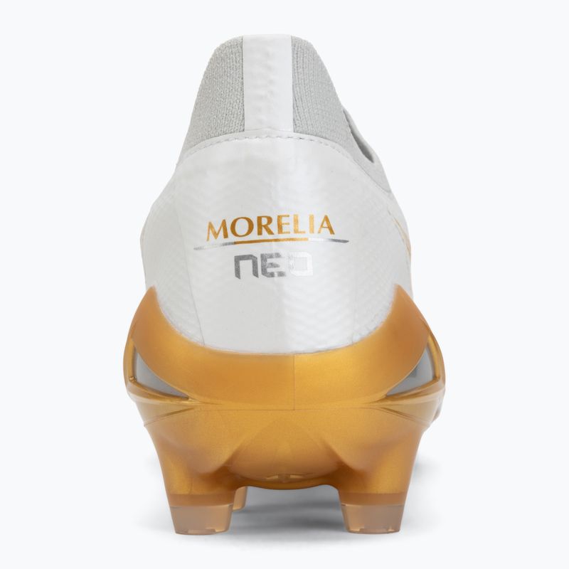 Кросівки футбольні Mizuno Morelia Neo IV Beta Elite FG white/mp gold/cool gray 3c 6