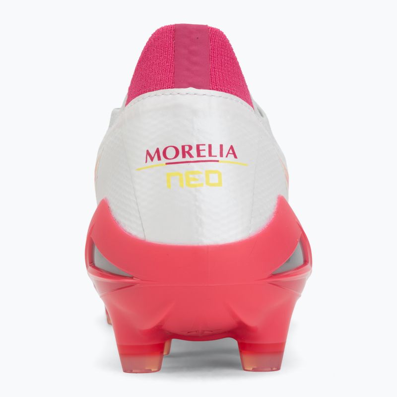 Кросівки футбольні Mizuno Morelia Neo IV Beta Elite FG white/pink tetra/fuchsia purple 6
