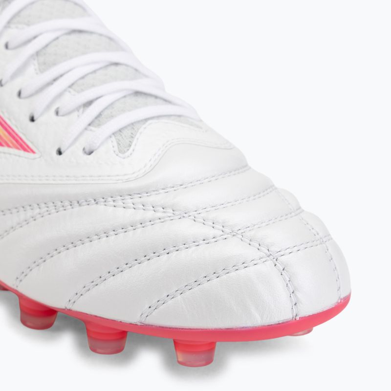Кросівки футбольні Mizuno Morelia Neo IV Beta Elite FG white/pink tetra/fuchsia purple 7